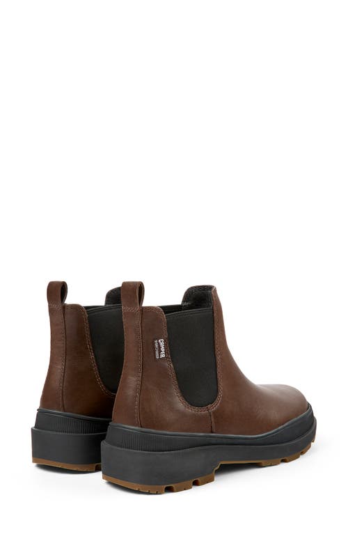 Shop Camper Brutus Trek Waterproof Chelsea Boot In Dark Brown