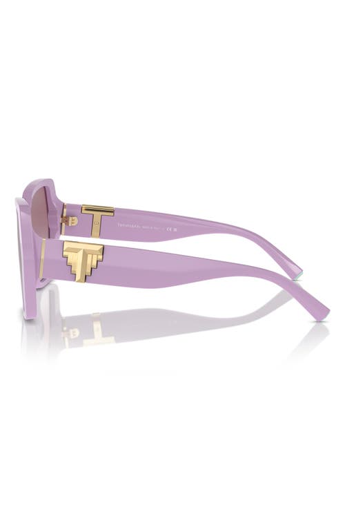 Tiffany & Co Sleek Cat-eye Sunglasses For Women In Violet
