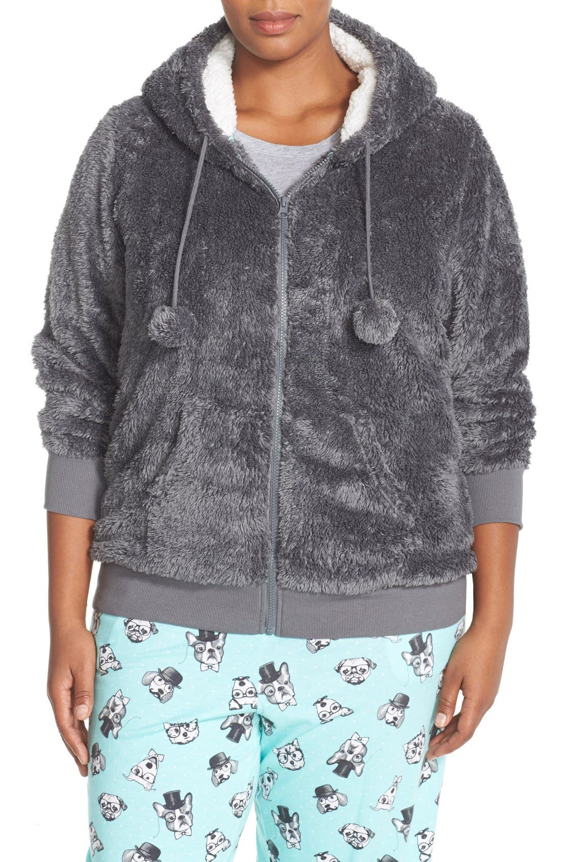 COZY ZOE Fleece Zip Hoodie (Plus Size) Nordstrom