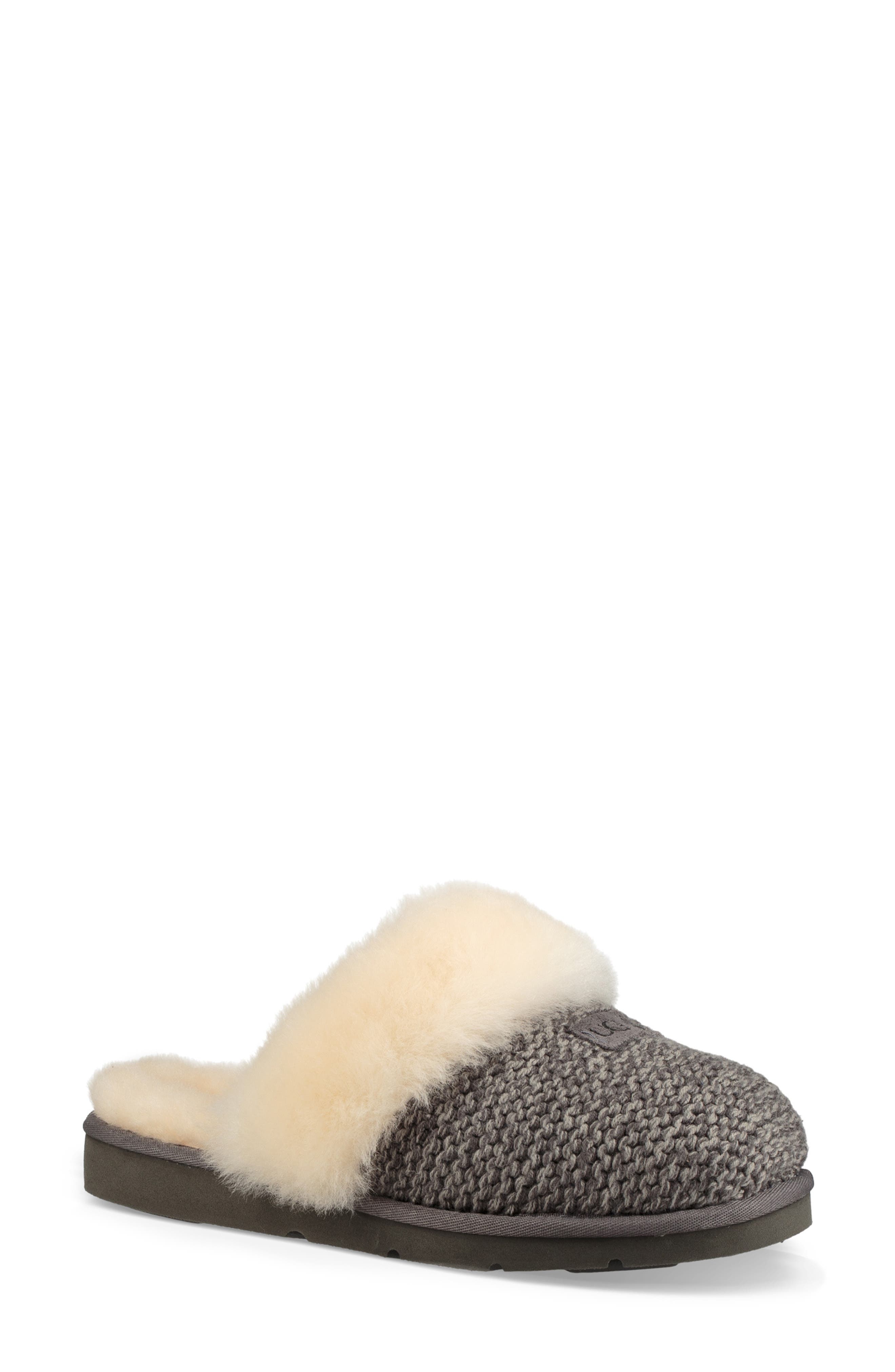 ugg cozy knit genuine shearling slipper