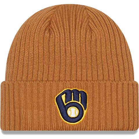 Youth '47 Orange/Navy Chicago Bears Playground Cuffed Knit Hat With Pom