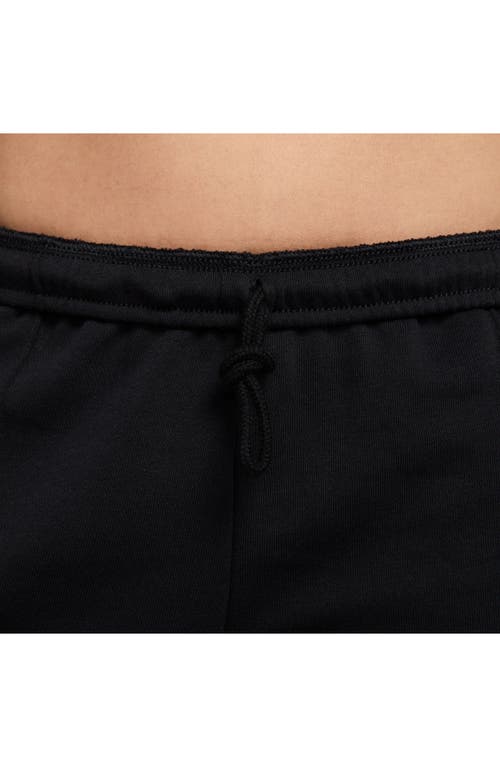 Shop Nike Chill High Waist French Terry Shorts In Black/sail