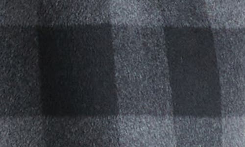 Universal Standard Belted Wool Blend Double Face Long Coat In Black/grey Plaid