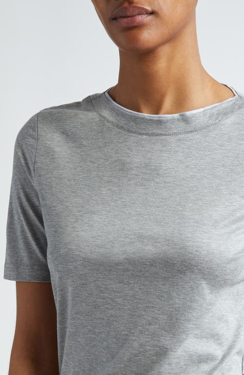 Shop Eleventy Layered T-shirt In Grey