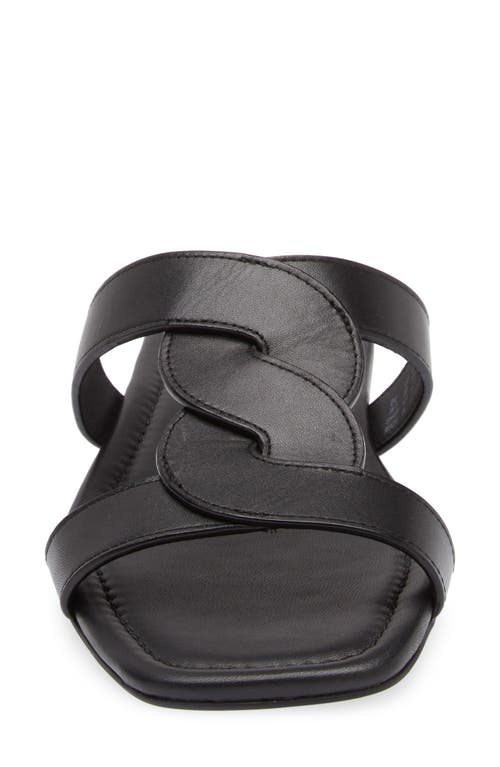 Stuart Weitzman Ibiza Slide Sandal In Black