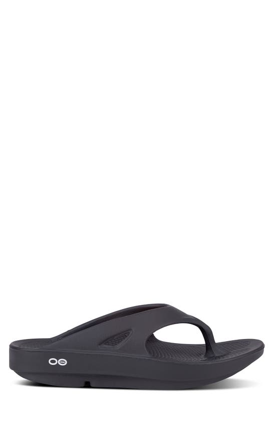 Shop Oofos Ooriginal Sandal In Black