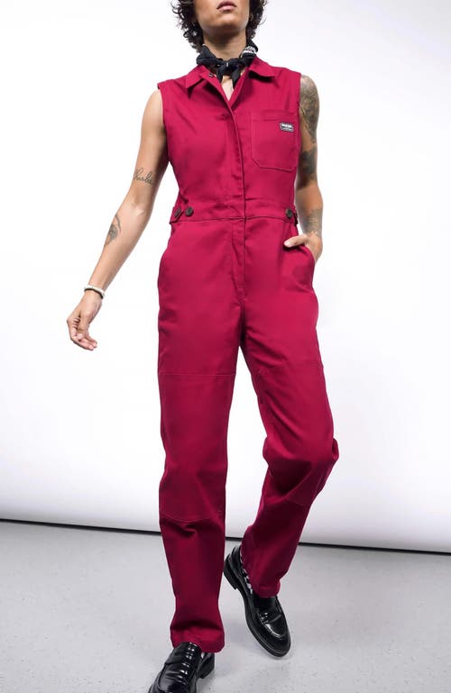 WILDFANG The Essential Sleeveless High Waisted Coverall in Mulberry 