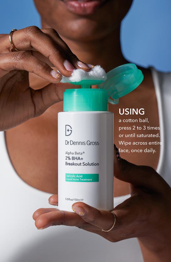 Shop Dr Dennis Gross Skincare Alpha Beta® 2% Bha+ Breakout Solution, 5 oz