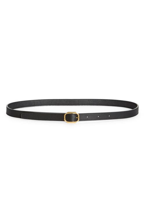 Saint Laurent Frame Buckle Leather Belt Nero at Nordstrom,