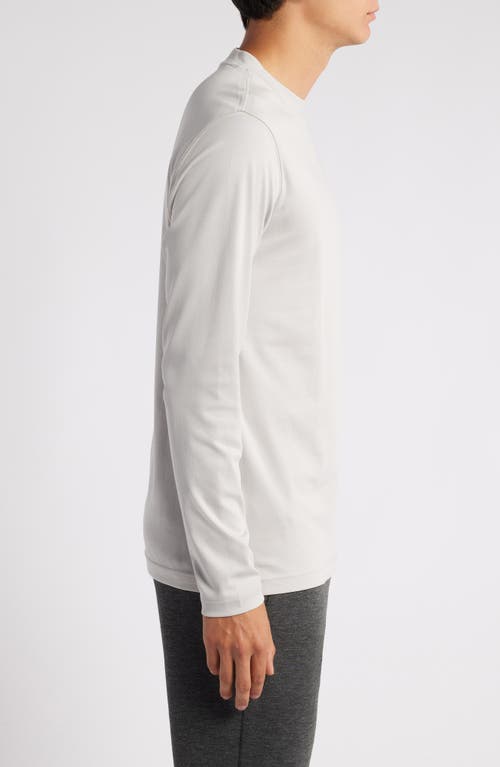 Shop Robert Barakett Georgia Long Sleeve T-shirt In Chalk