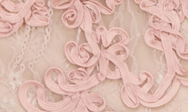 Js Collections Elexis Soutache Midi Dress In Sand/ Blush