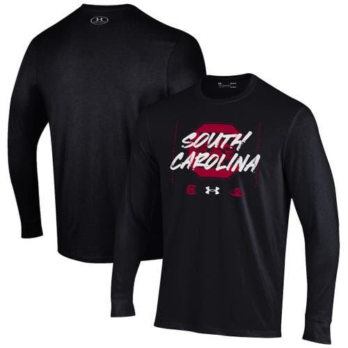 Youth Under Armour Black South Carolina Gamecocks 2023 On Court Bench Unity Long Sleeve T-Shirt