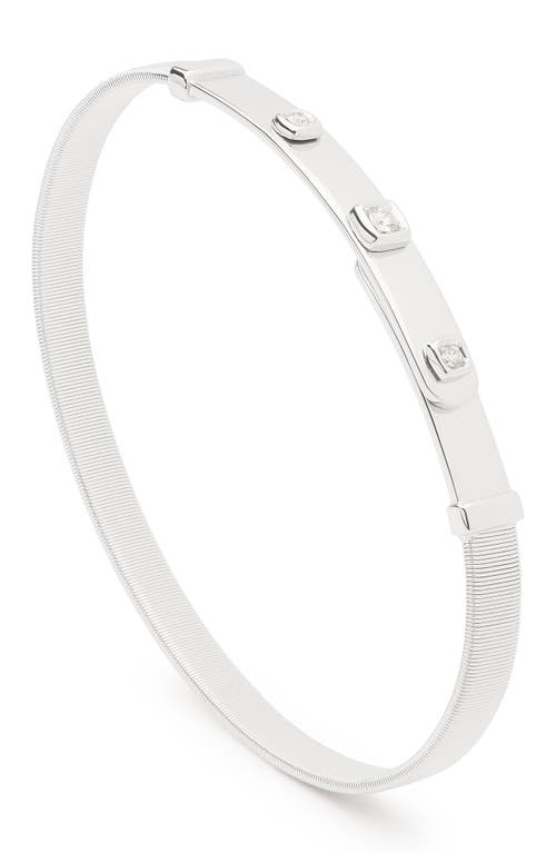 Marco Bicego Masai 18k Gold Coil & Diamond Bangle In 18k White Gold