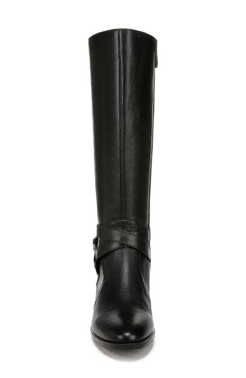 Naturalizer Garrison Womens Round Toe Side Zipper Knee-high Boots In Black