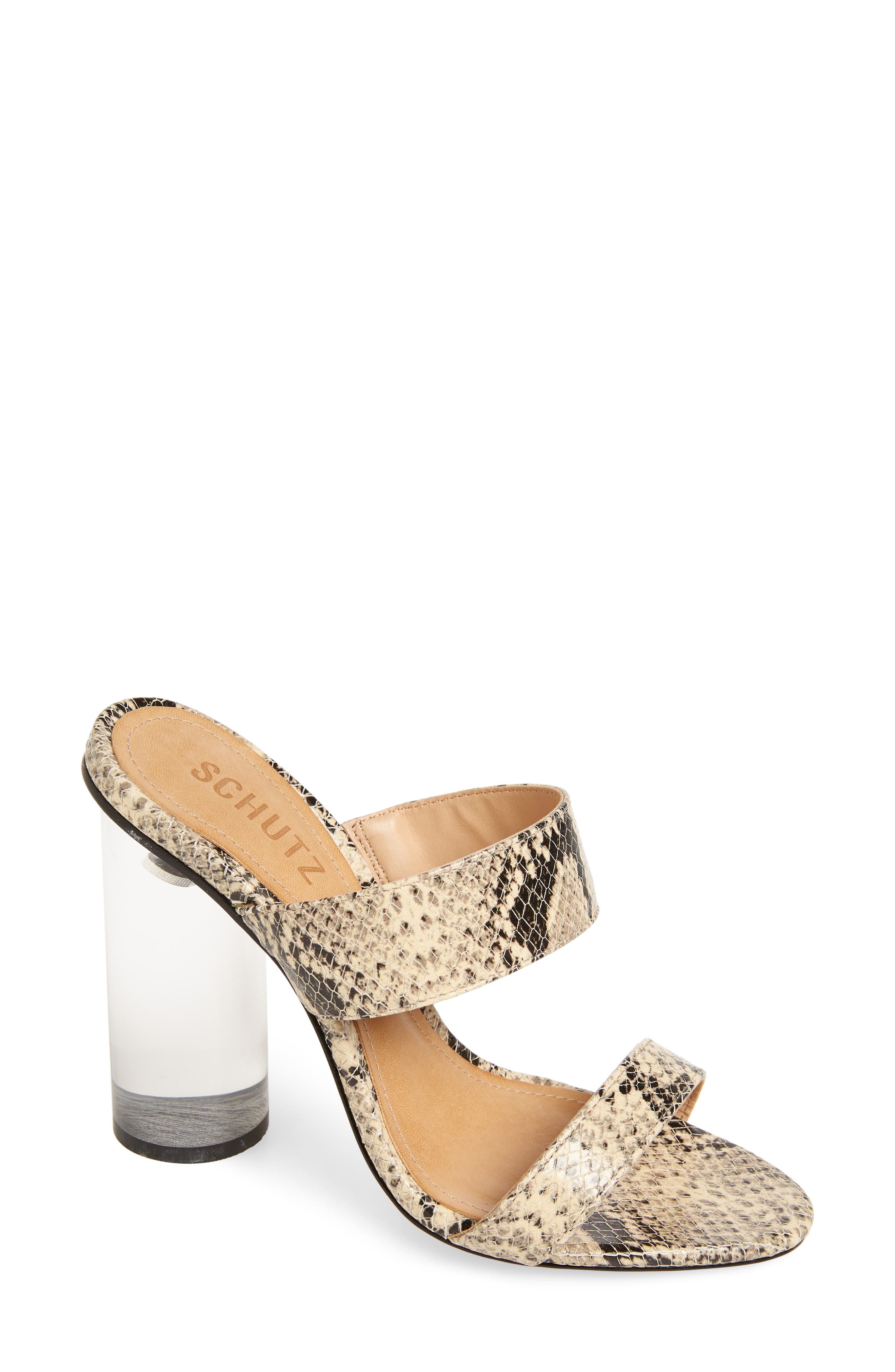 schutz transparent heels