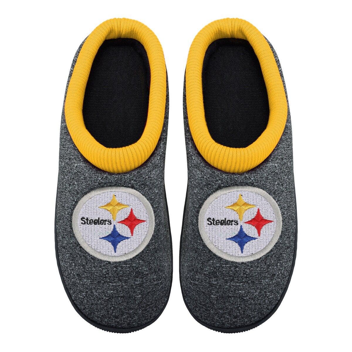 mens steelers slippers