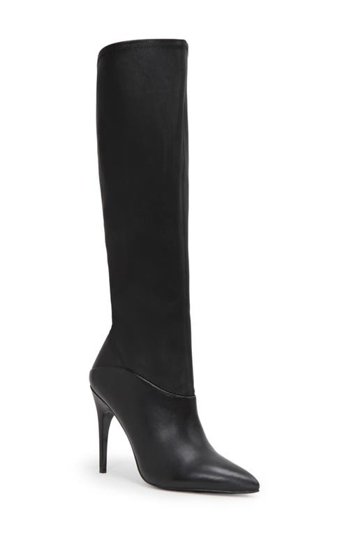 Reiss Carina Pointed Toe Boot in Black