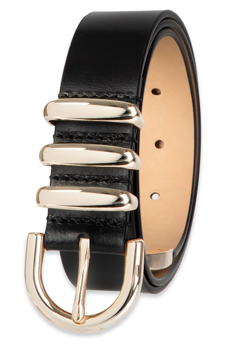 Cole Haan Triple Keeper Belt, Alternate, color, Black