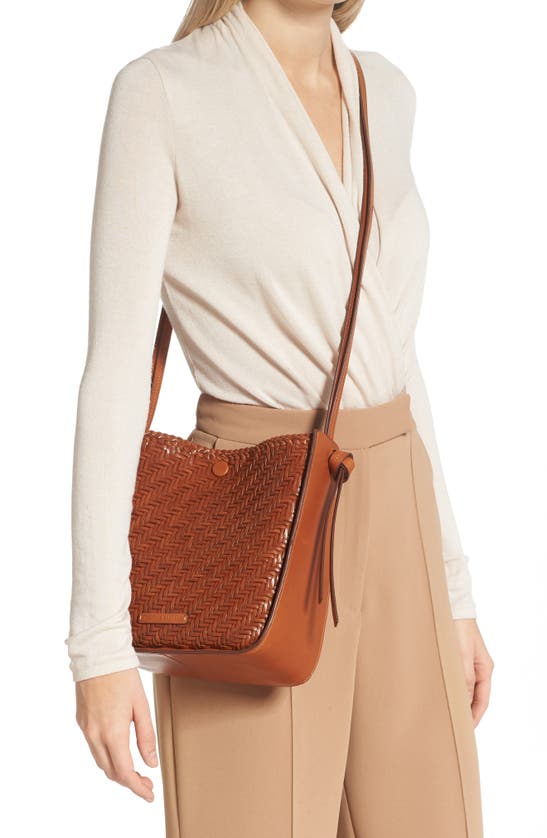 Mackenzie Brown Woven Leather Bag