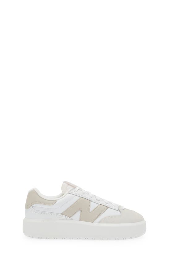 Shop New Balance Gender Inclusive Ct302 Tennis Sneaker In White/ Rosewood