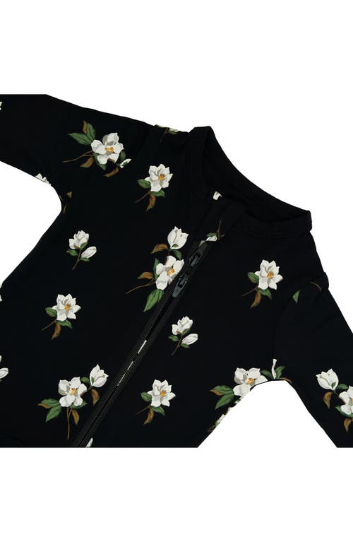 Kyte Baby Print Zip-up Footie In Magnolia