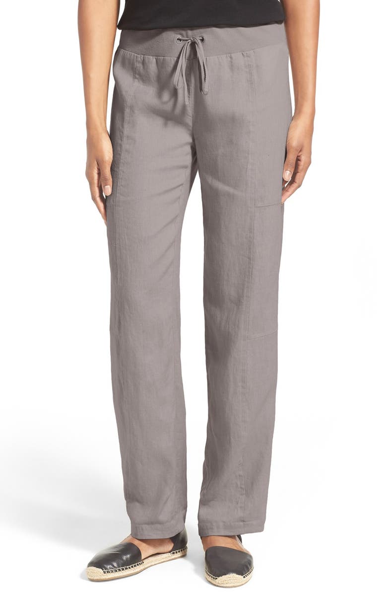 Eileen Fisher Organic Linen Wide Leg Pants | Nordstrom