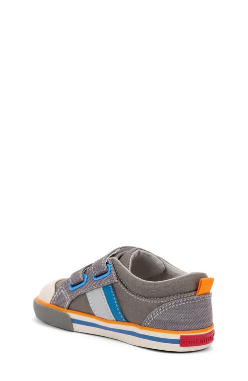 Shop See Kai Run Russell Sneaker In Gray Denim/blue