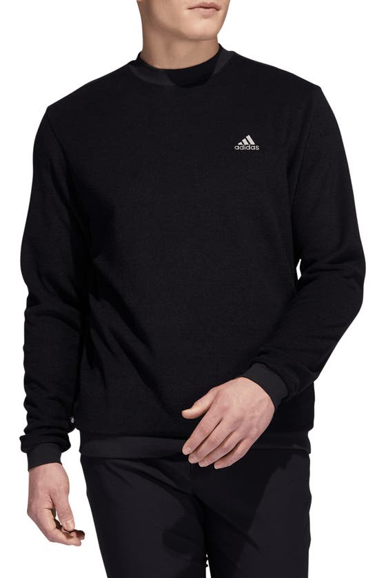 Adidas Golf Core Crewneck Sweatshirt In Black