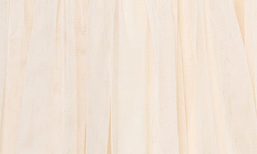 Peek Aren't You Curious Kids' Stripe Mesh Dress & Ruffle Cardigan Set In Cream