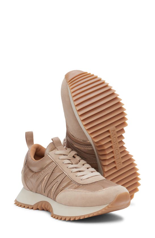 Shop Moncler Pacey Low Top Sneaker In Rose Gold