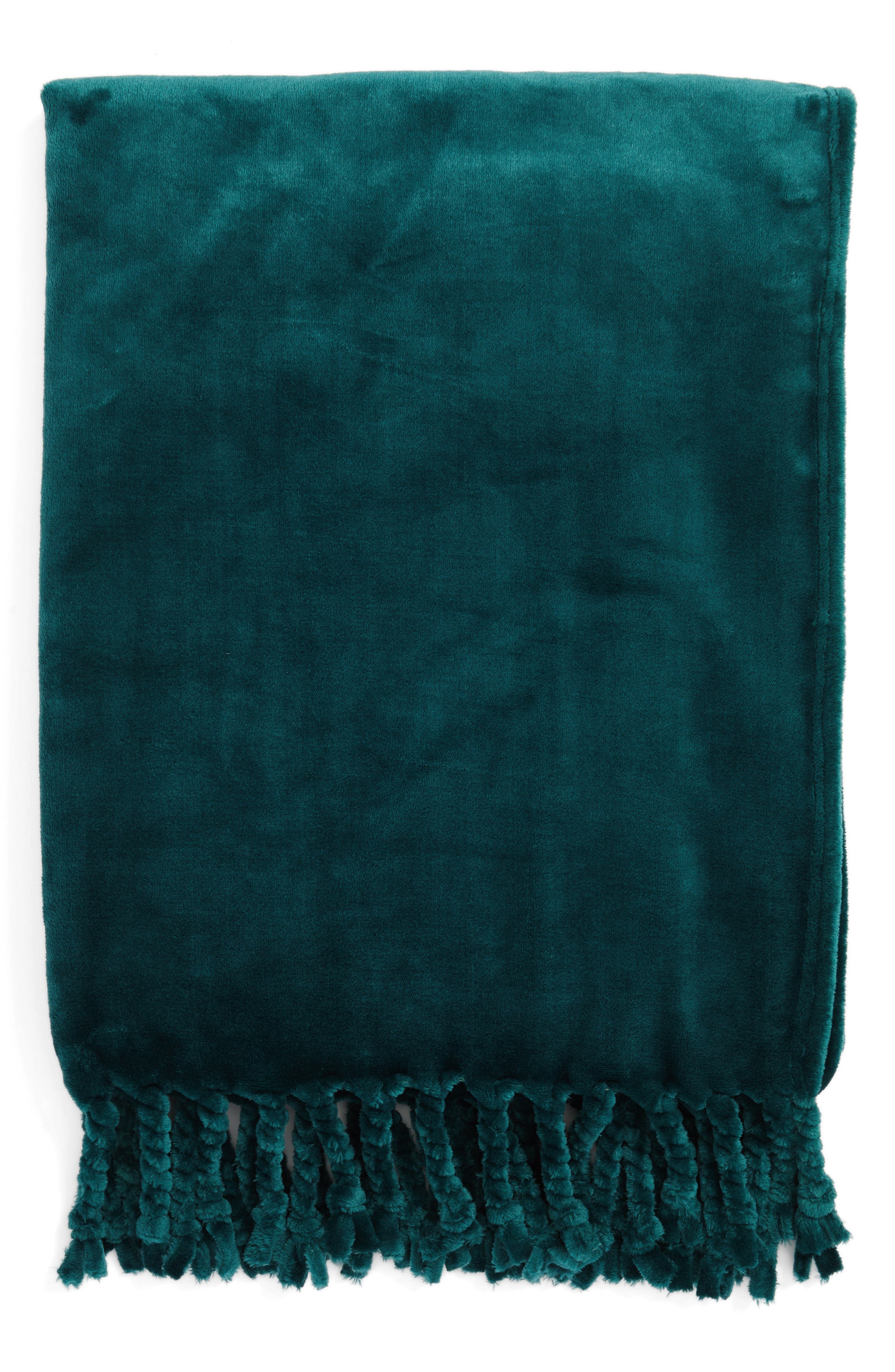 NORDSTROM AT HOME,
                            Kennebunk Bliss Plush Throw,
                            Main thumbnail 153, color,
                            306