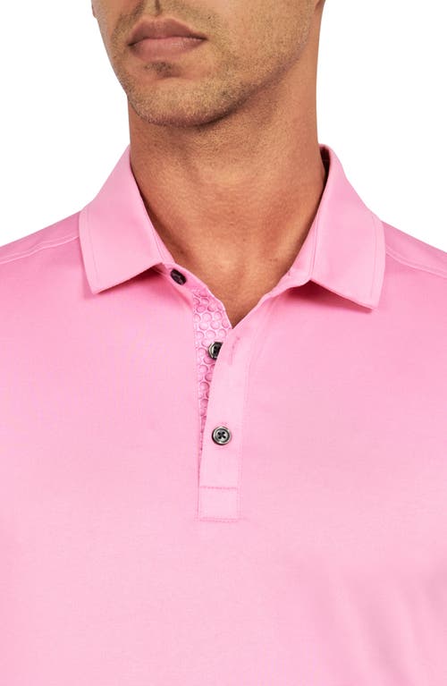 Construct Con.struct Solid Performance Golf Polo In Pink