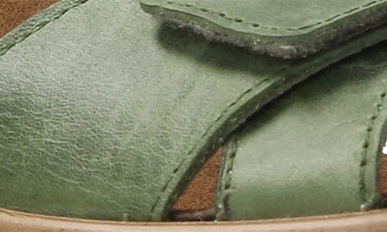 Shop Wolky La Jolla Ankle Strap Platform Wedge Sandal In Olive Leather