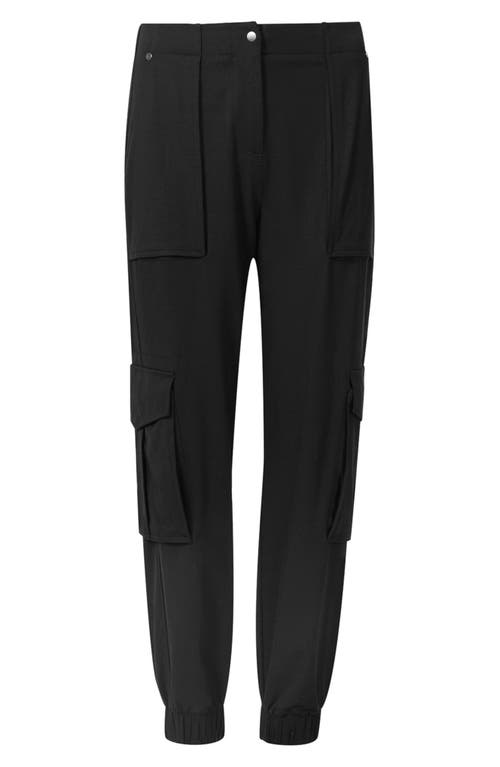 Shop Allsaints Freda Taper Cargo Pants In Black