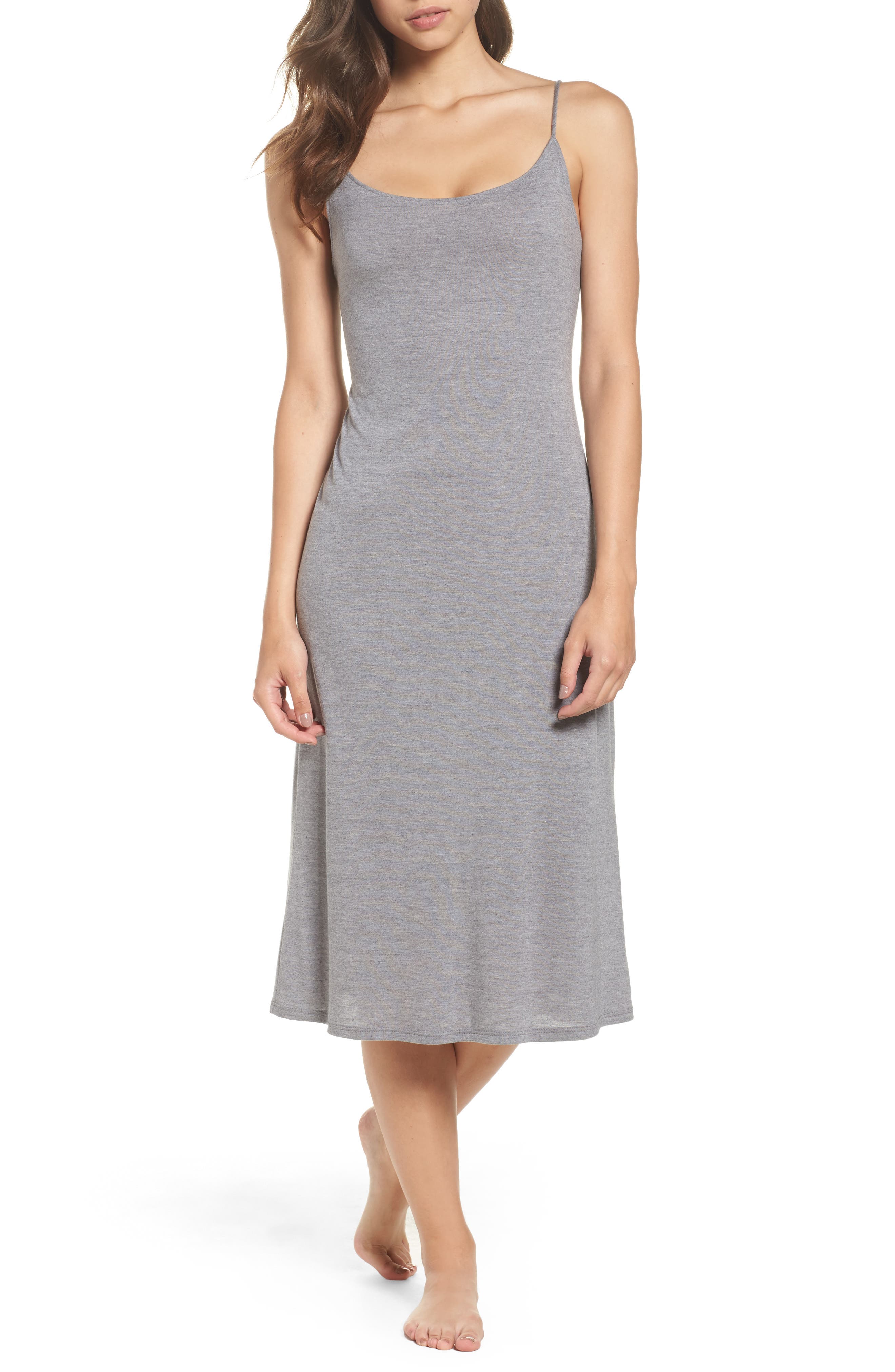 Natori Shangri La Nightgown, Grey