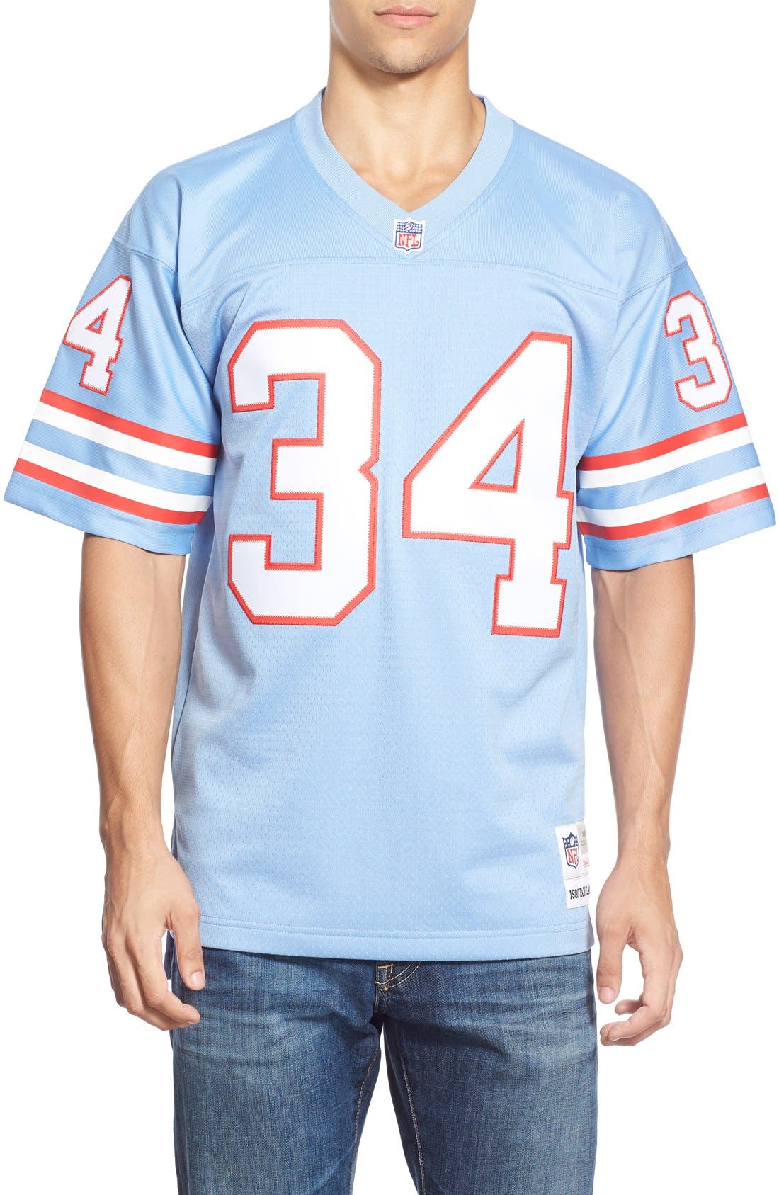 earl campbell mitchell and ness jersey