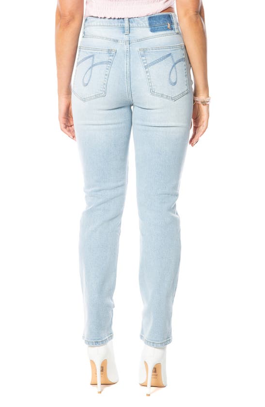 Shop Juicy Couture Straight Leg Ankle Jeans In Indigo Light Wash