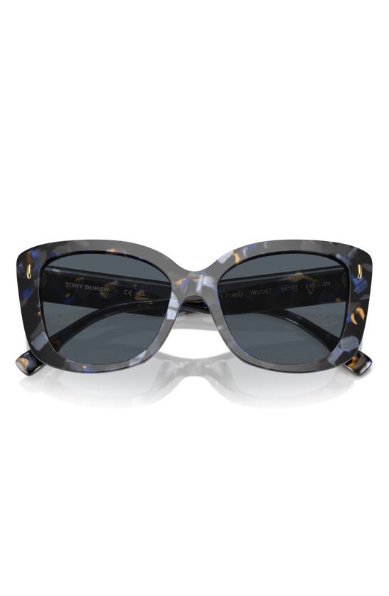Shop Tory Burch 54mm Butterfly Sunglasses In Dark Grey