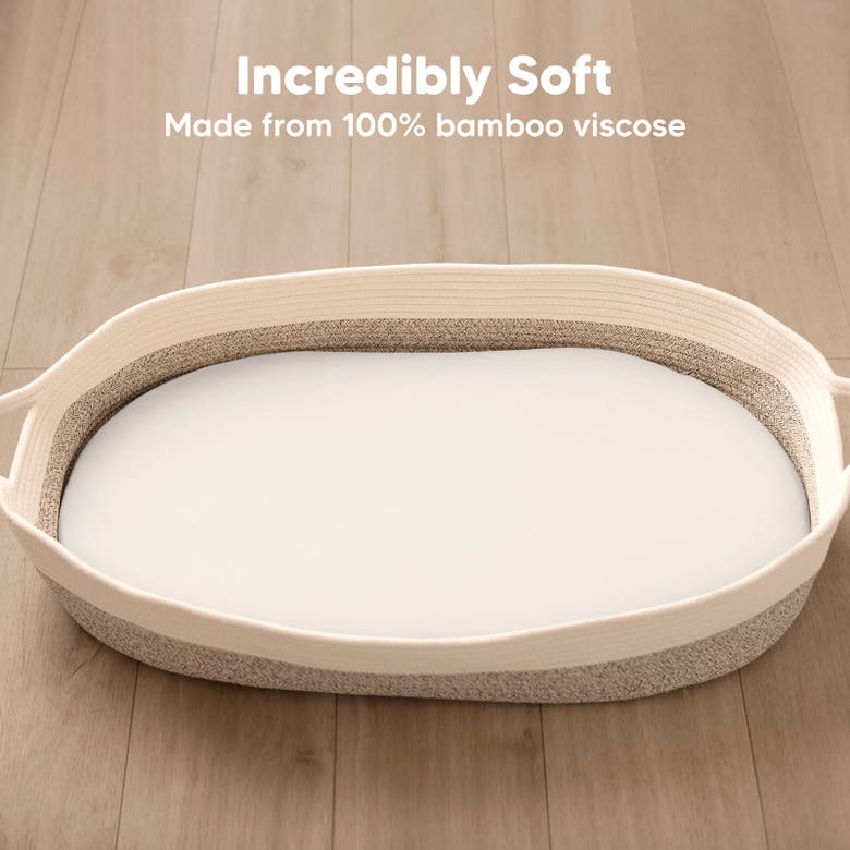 Keababies 2-pack Isla Fitted Bassinet Sheets In Soft White