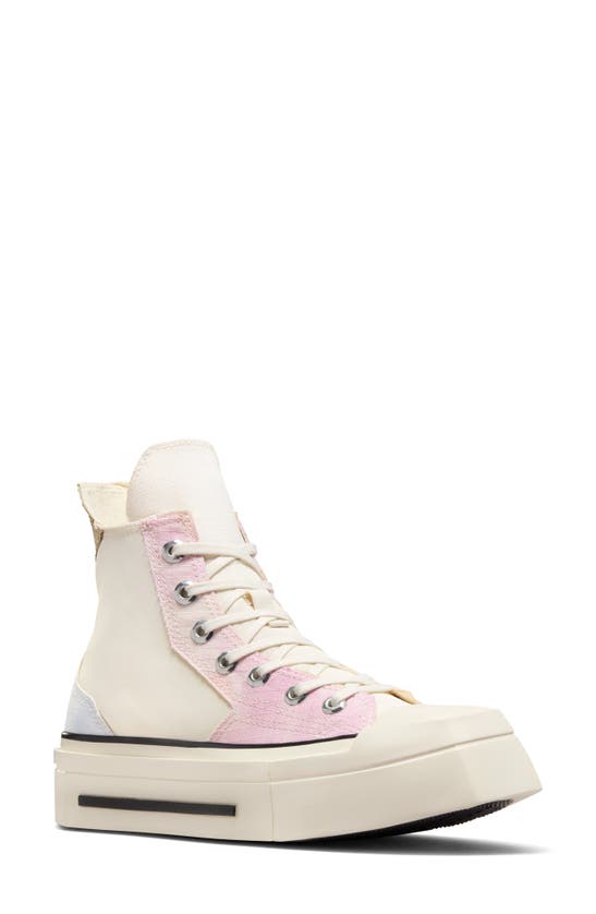 Shop Converse Chuck 70 De Luxe Square Toe Platform High Top Sneaker In Stardust Lilac/ Egret