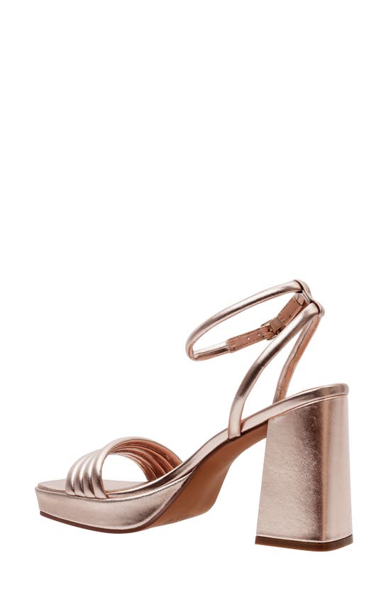 Linea Paolo Eve Ankle Strap Platform Sandal In Rose Quartz