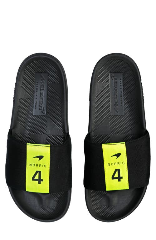 Shop K-swiss X Mclaren Slide Sandal In Black/safety Yellow