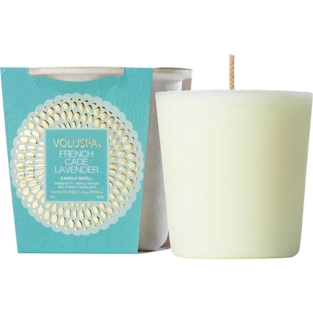 Voluspa French Cade Lavender Classic Candle Refill In French Cade