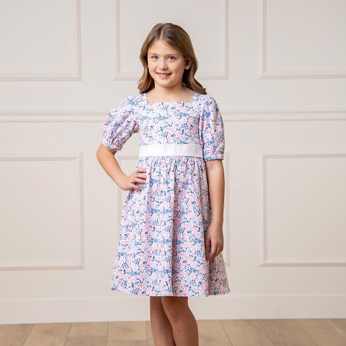 Hope & Henry Girls' Organic Puff Sleeve Party Dress, Kids In English Floral