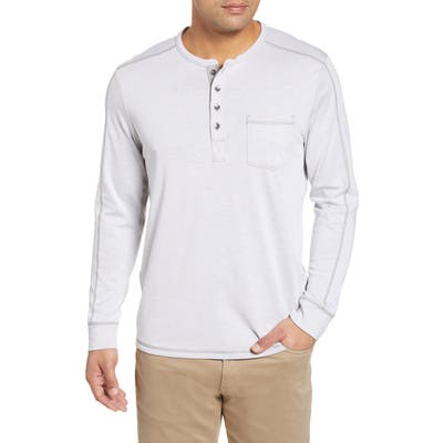 Tommy Bahama San Jacinto Long Sleeve Henley, Grey