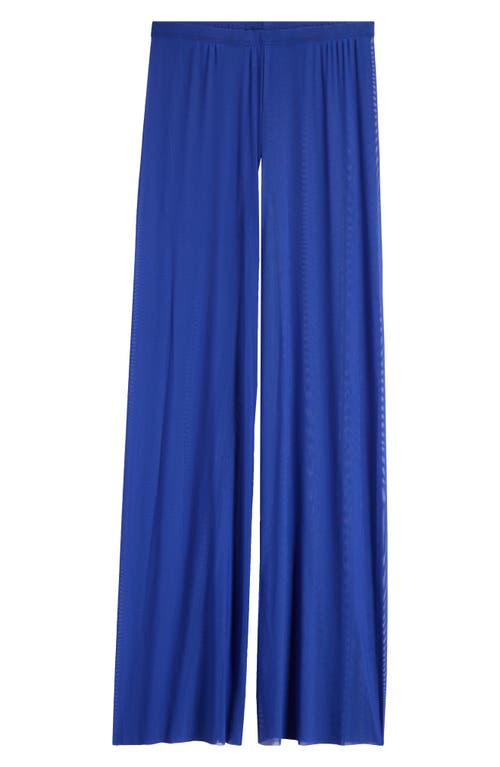 Good American Mesh Wide Leg Pant In Capri Blue004