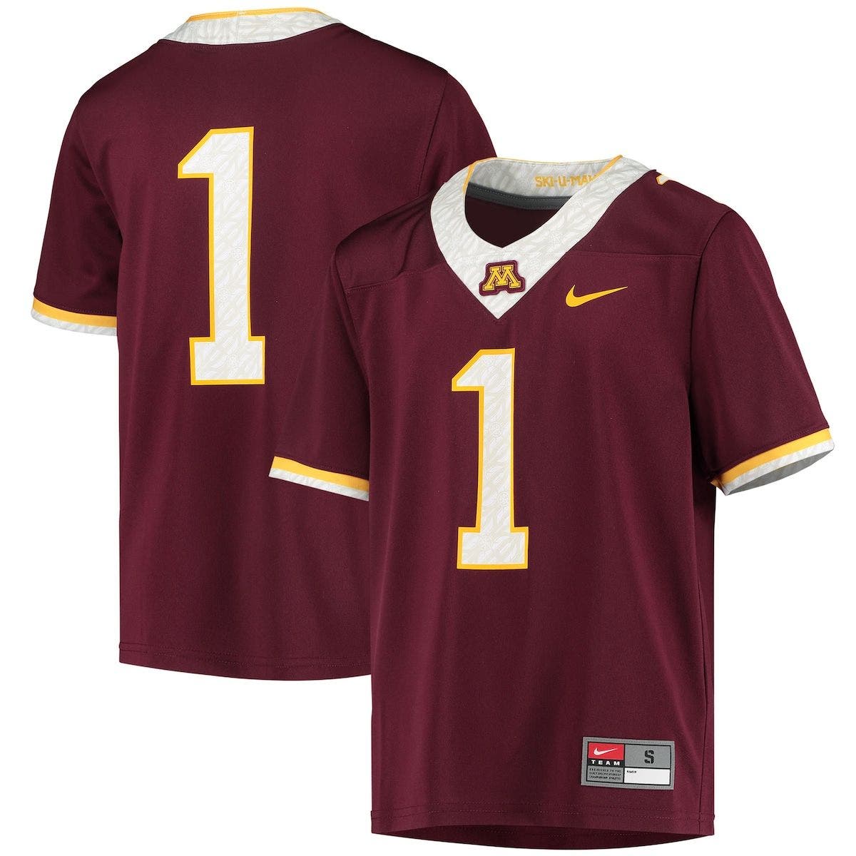 Nike Youth Nike #1 Maroon Minnesota 