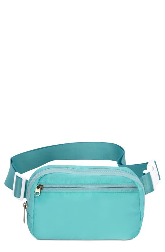 Shop Iscream Kids' Nylon Belt Bag In Teal Multi