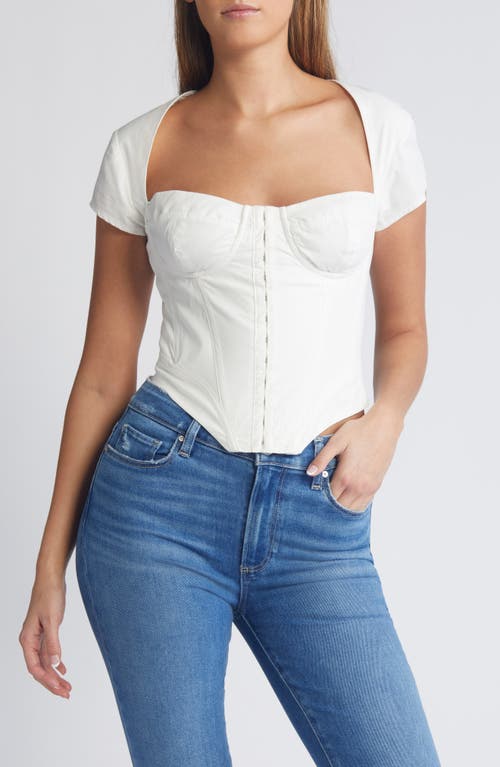 Structured Corset Top in White