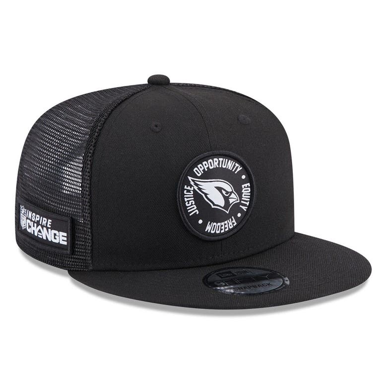 New Era Black Arizona Cardinals 2022 Inspire Change Trucker 9fifty